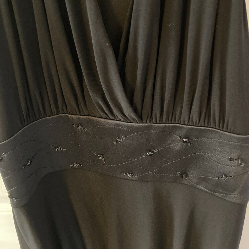 Evan Picone Cocktail Dress Black Size 8 Sleeveless - Picture 4 of 8